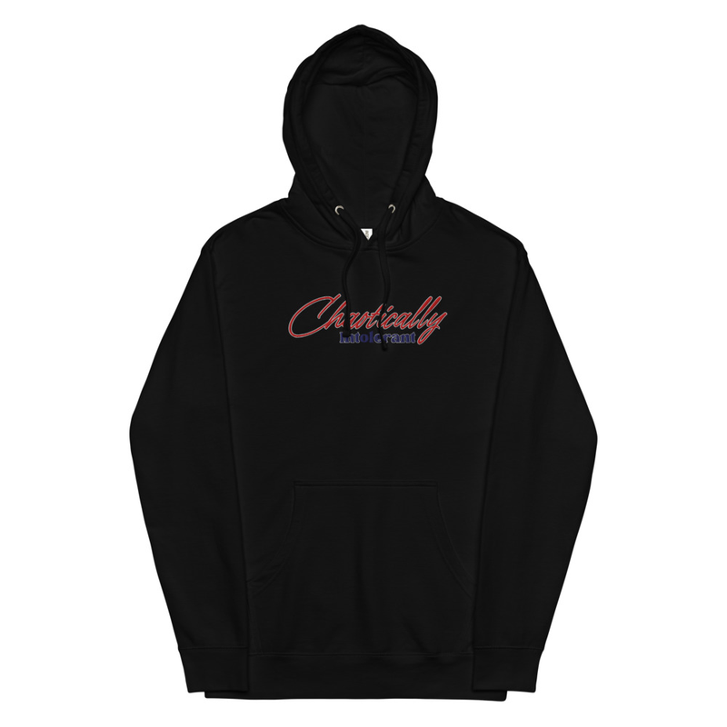 Embroidered Large Full Logo Hoodie