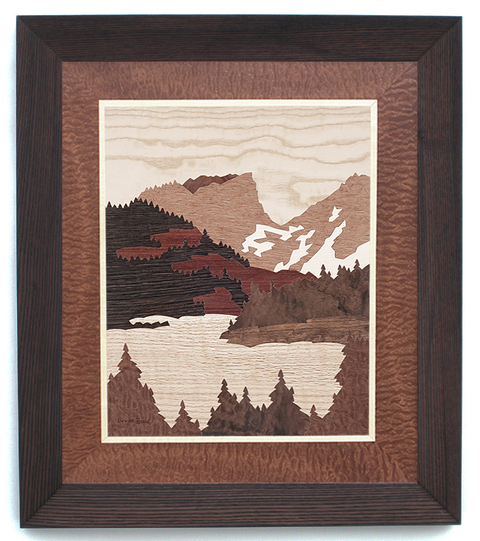 Hallett Peak bordered with Sapelle Pomelle