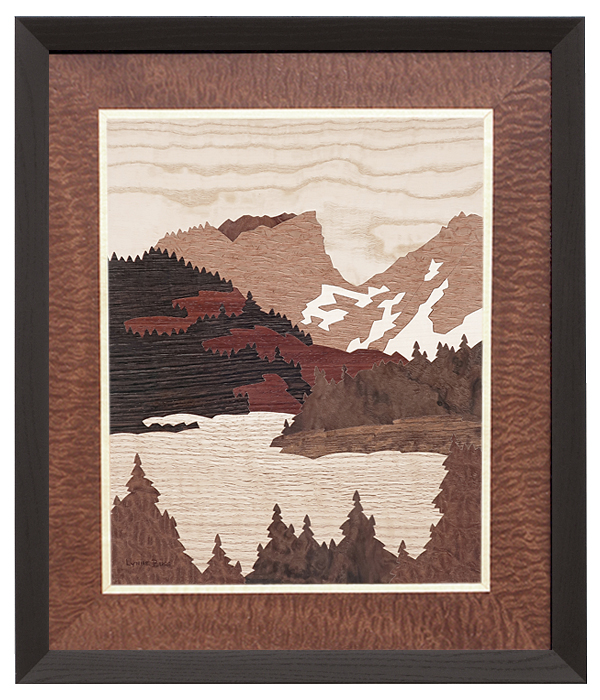 Hallett Peak bordered with Sapelle Pomelle