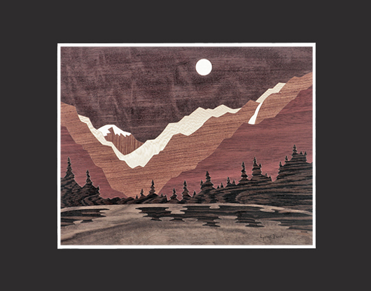 Fall River Canyon Matted Print