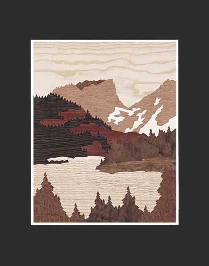 Hallett Peak Matted Print