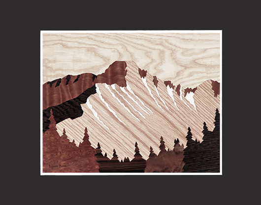 Long's Peak Matted Print