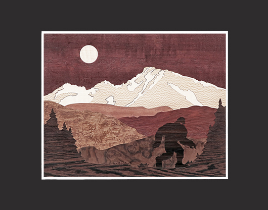 Long's Peak Sasquatch Matted Print