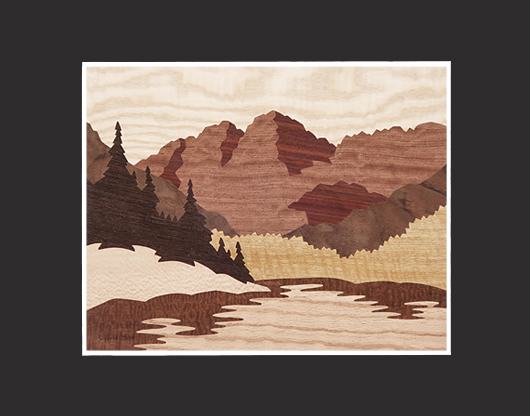 Maroon Bells Matted Print