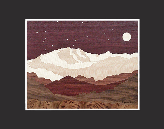 Mount Evans Matted Print
