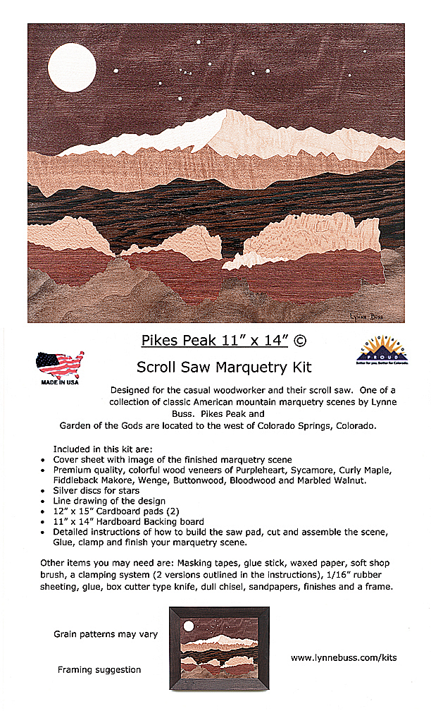 Pikes Peak Scroll Saw Marquetry Kit