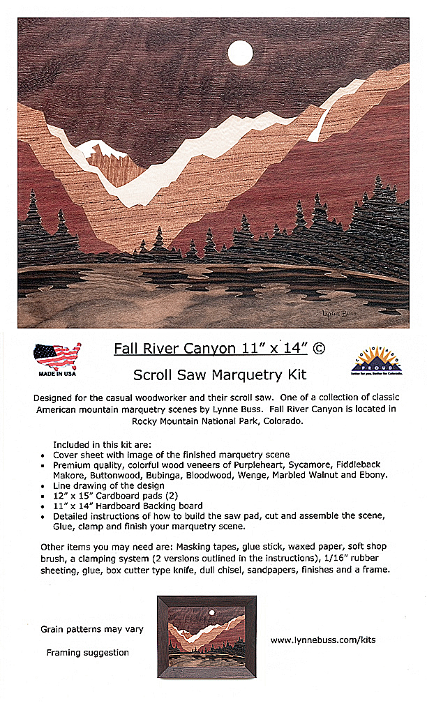 Fall River Canyon Scroll Saw Marquetry Kit