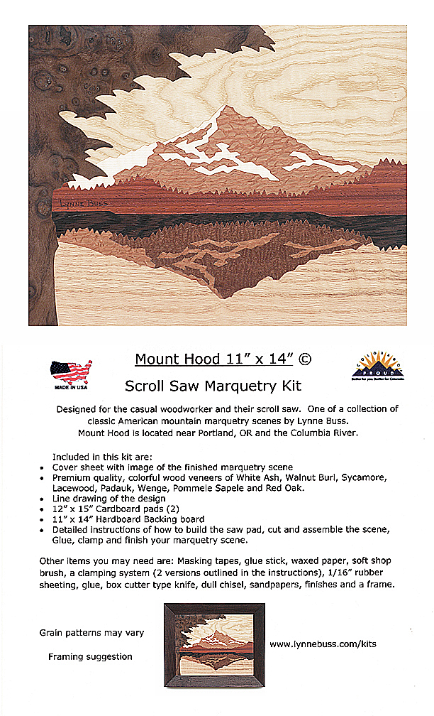 Mount Hood Scroll Saw Marquetry Kit