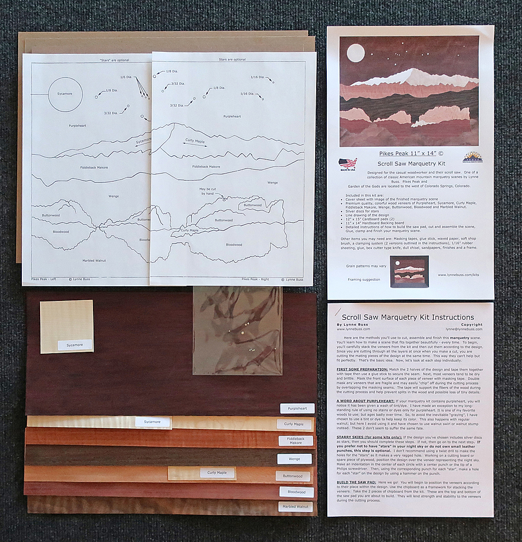 Pikes Peak Scroll Saw Marquetry Kit
