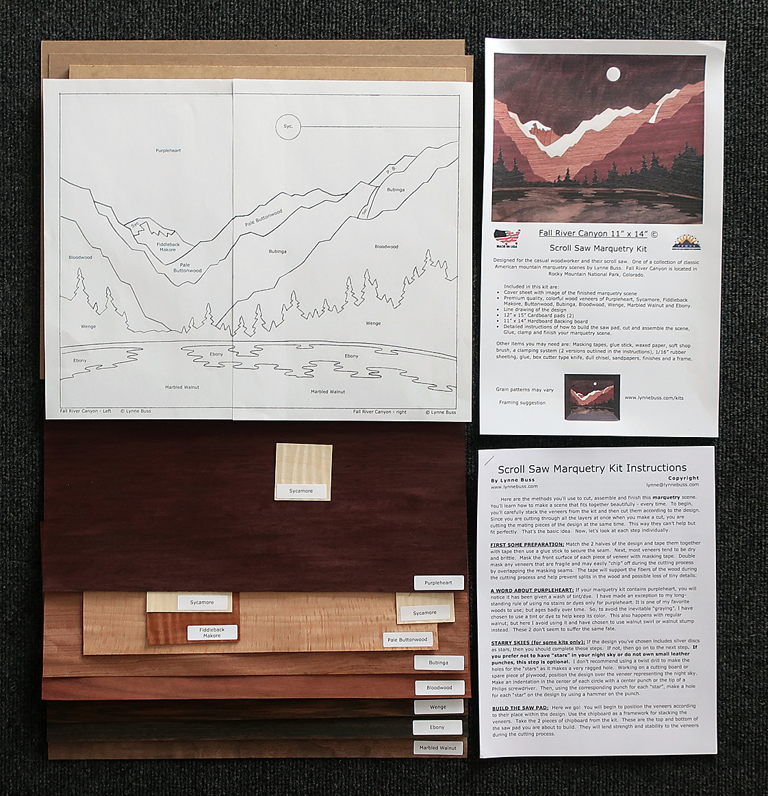 Fall River Canyon Scroll Saw Marquetry Kit