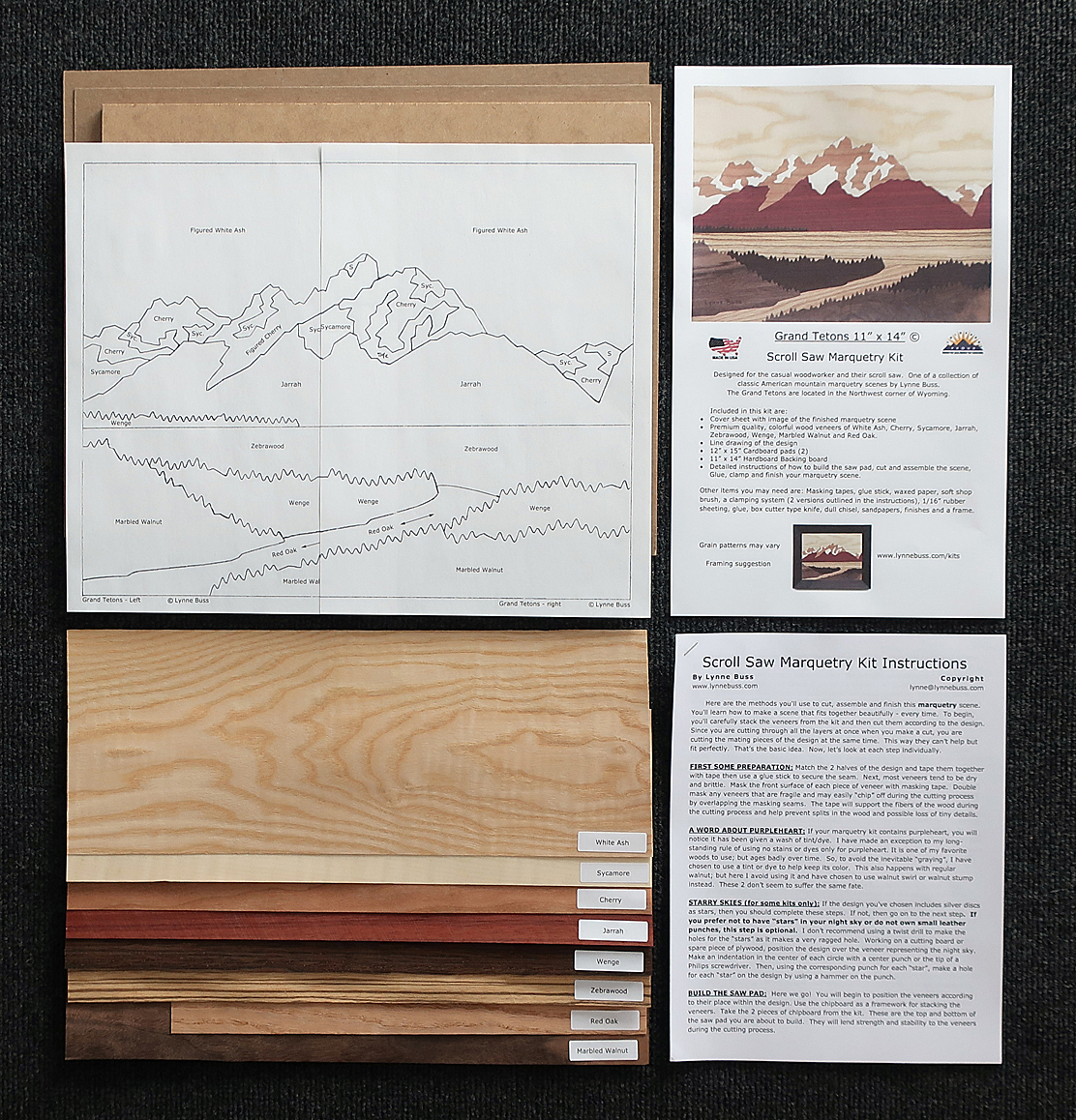 Grand Tetons Scroll Saw Marquetry Kit