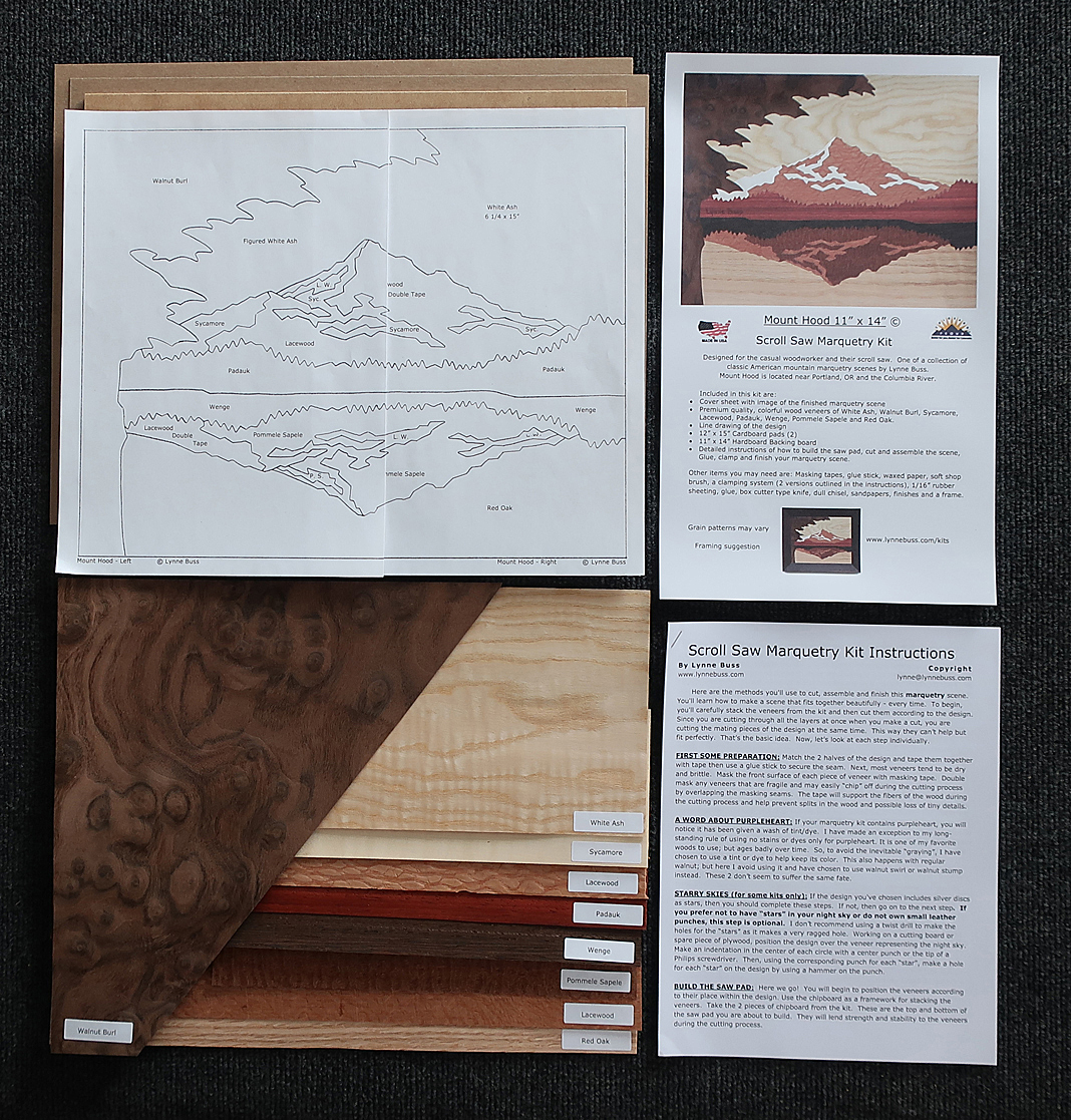 Mount Hood Scroll Saw Marquetry Kit