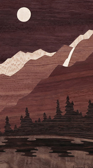 Fall River Canyon bordered with Redwood Burl