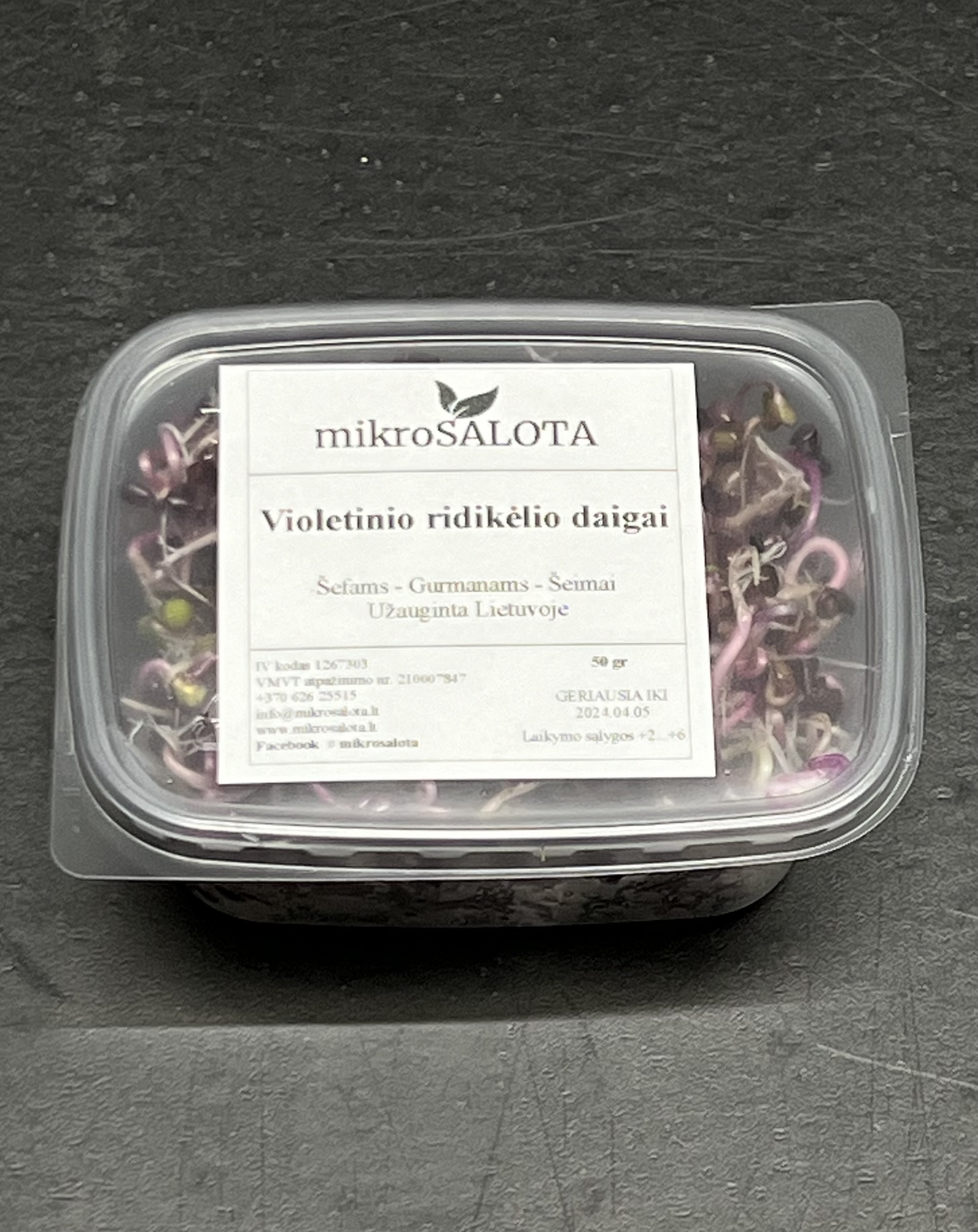 VIOLETINIO RIDIKĖLIO DAIGAI