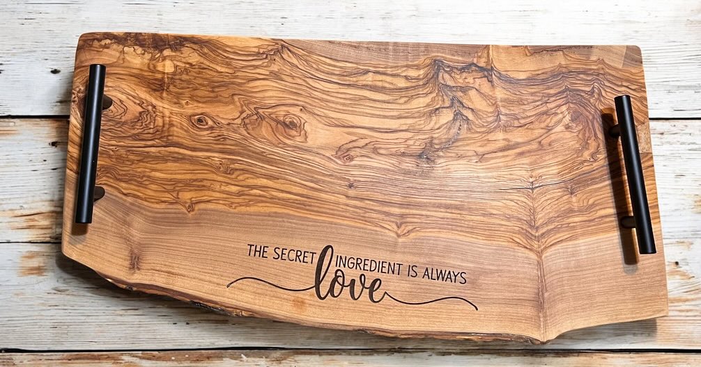 Custom live edge charcuterie boards