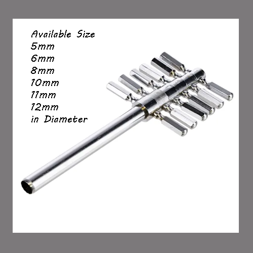 Cork borer 6 dimension set