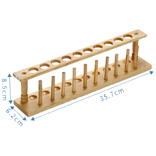 Pack of 6 pcs Wooden Test Tube Rack