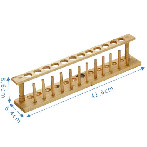 Pack of 6 pcs Wooden Test Tube Rack