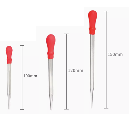 Pack of 20 Rubber Red Teat + Teat Pipette set