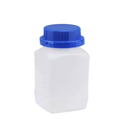 Pack of 10 Plastic Reagent Bottle (Blue Cap)