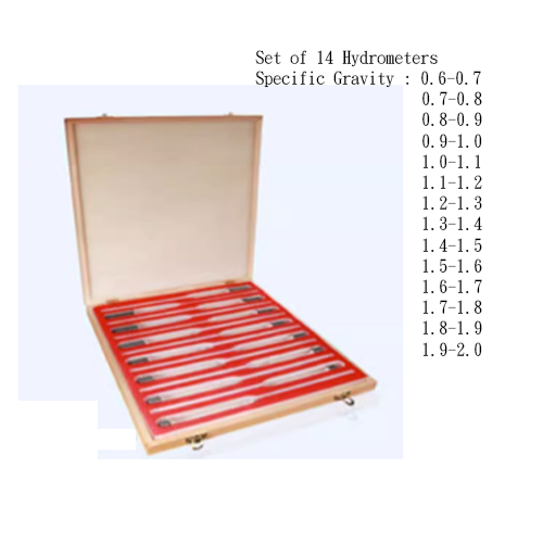 Full range of 14 pieces Hydrometer