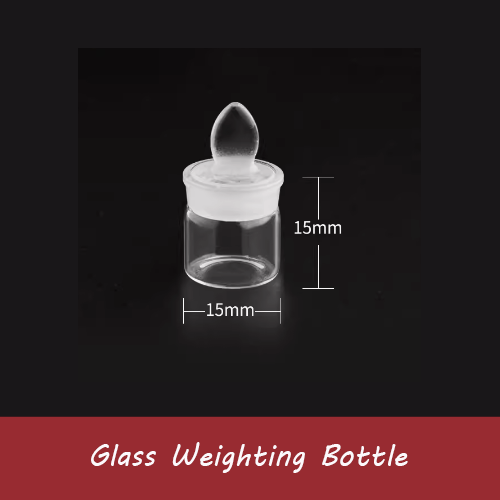 Pack of 4 Glass weighting bottle