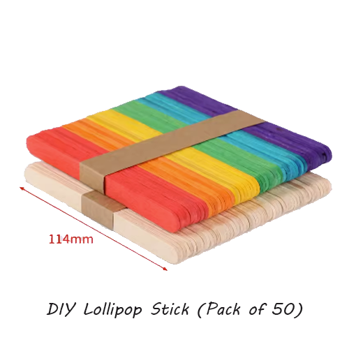 DIY Lollipop stick, Pack of 50pcs