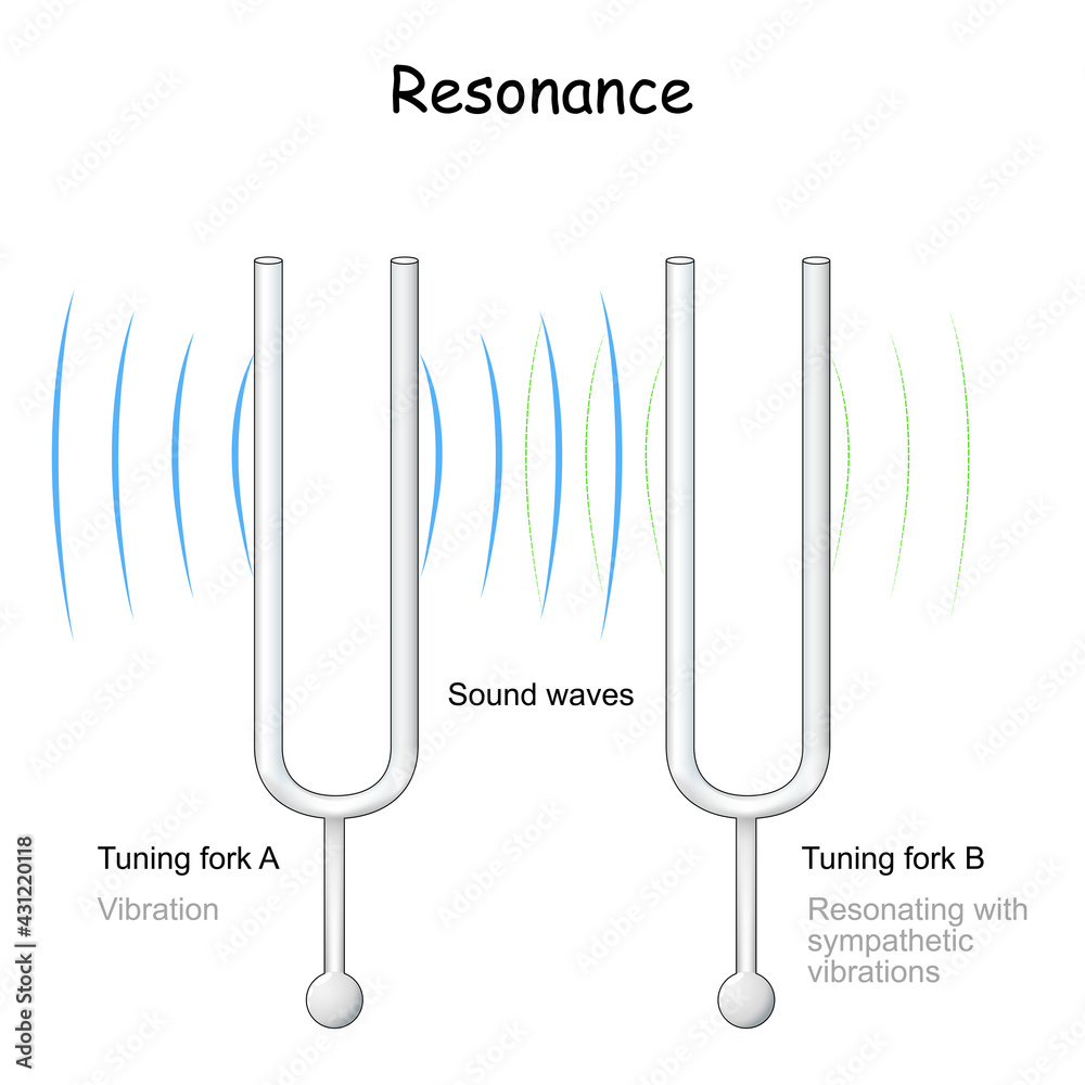 Set of 2 Tuning Fork Resonance Box