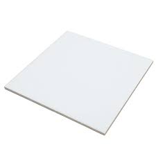 Pack of 10 White Ceramic dissecting tiles (15cmx15cm)