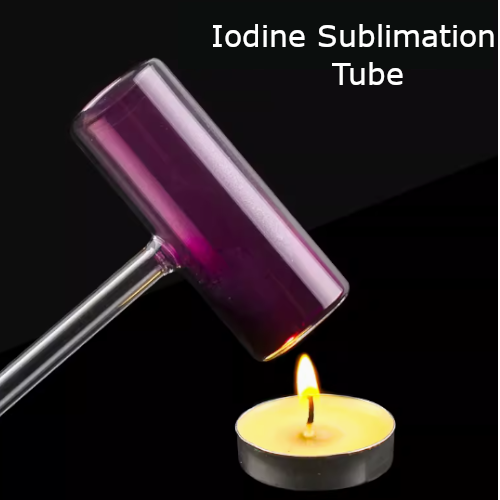 Iodine sublimation and condensation hammer tube