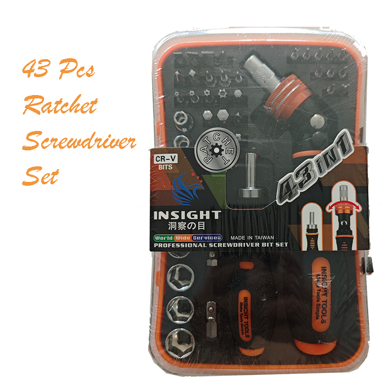 43 in 1 Ratcheting Screwdriver set