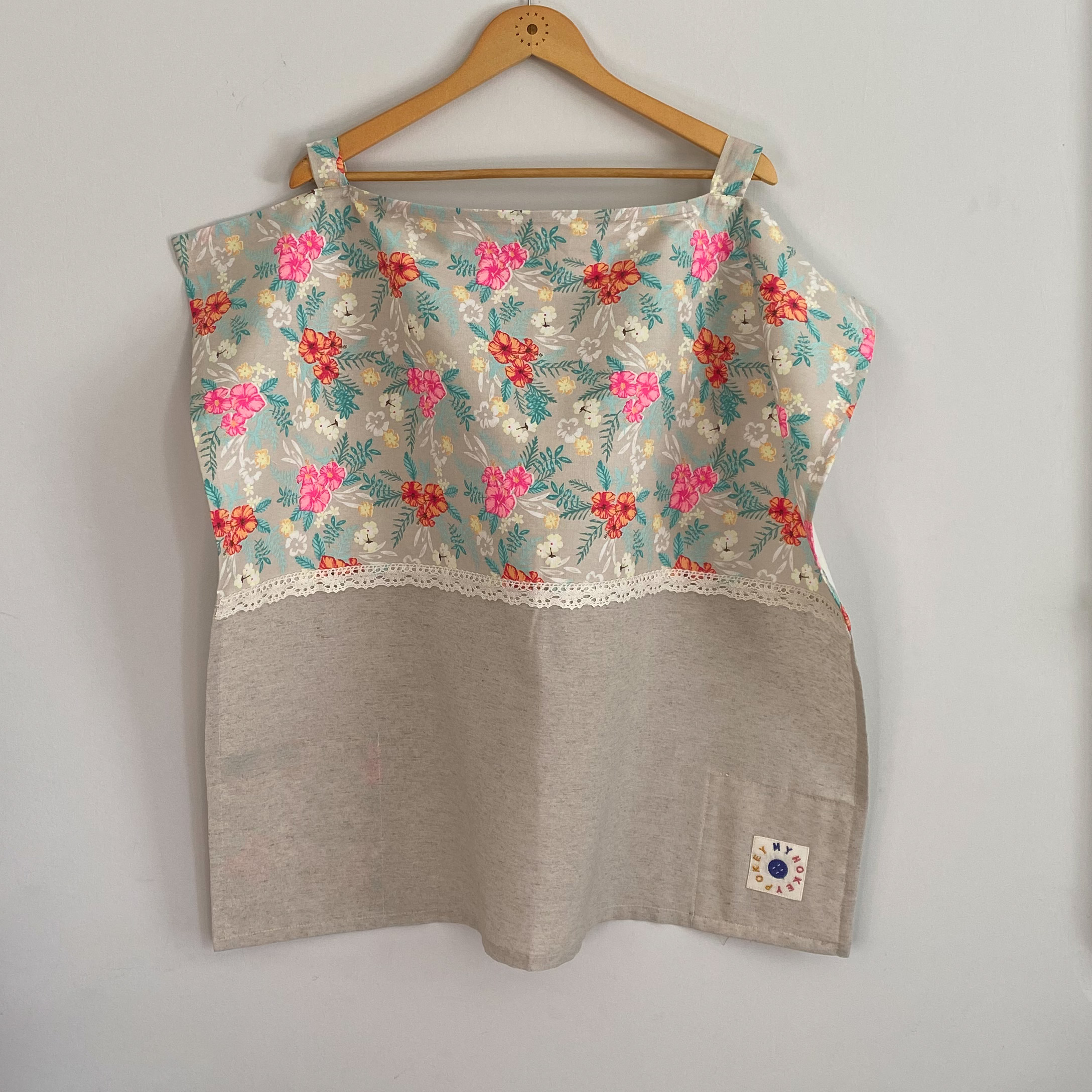 Floral Beige Nursing Cover
