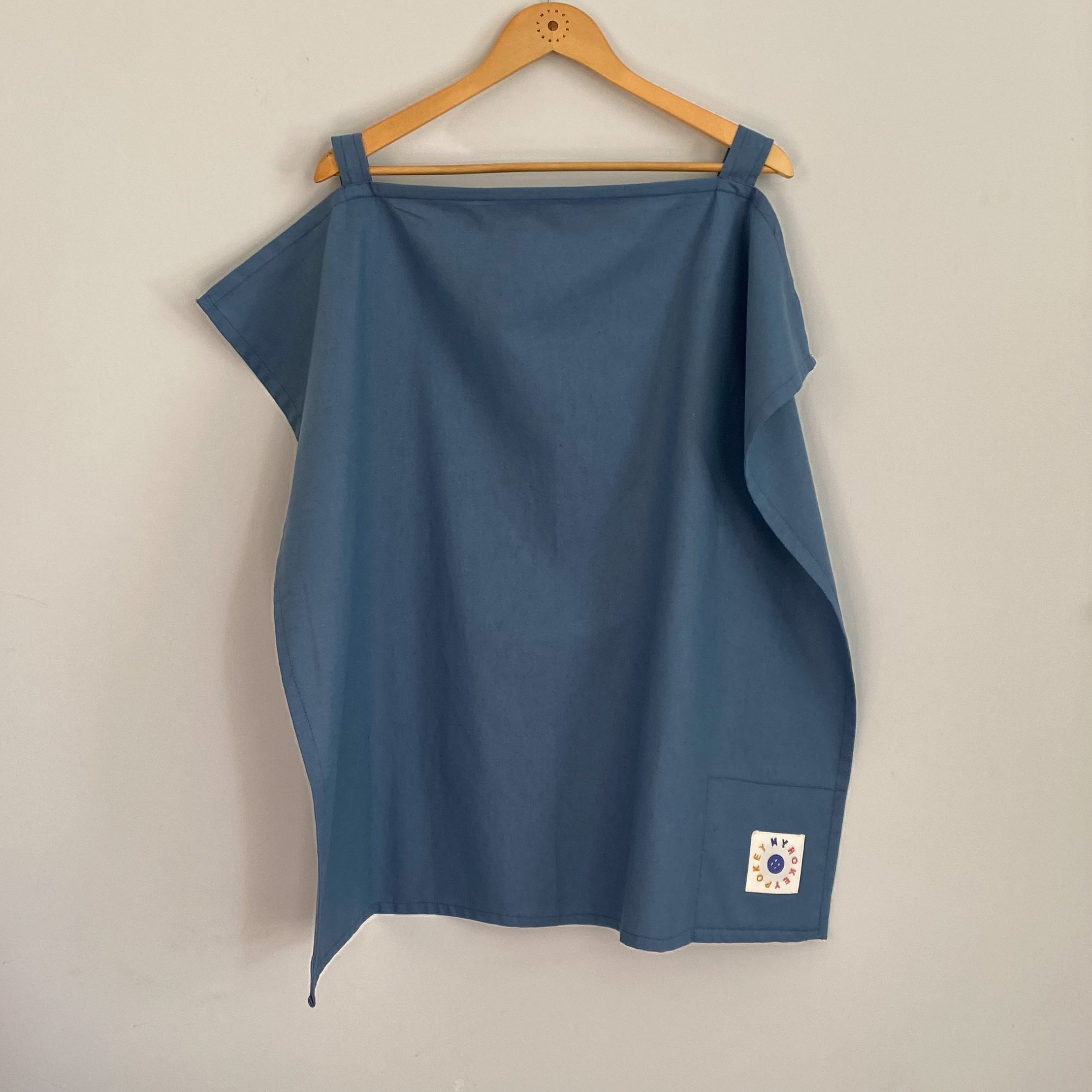 Plain Blue Nursing Cover