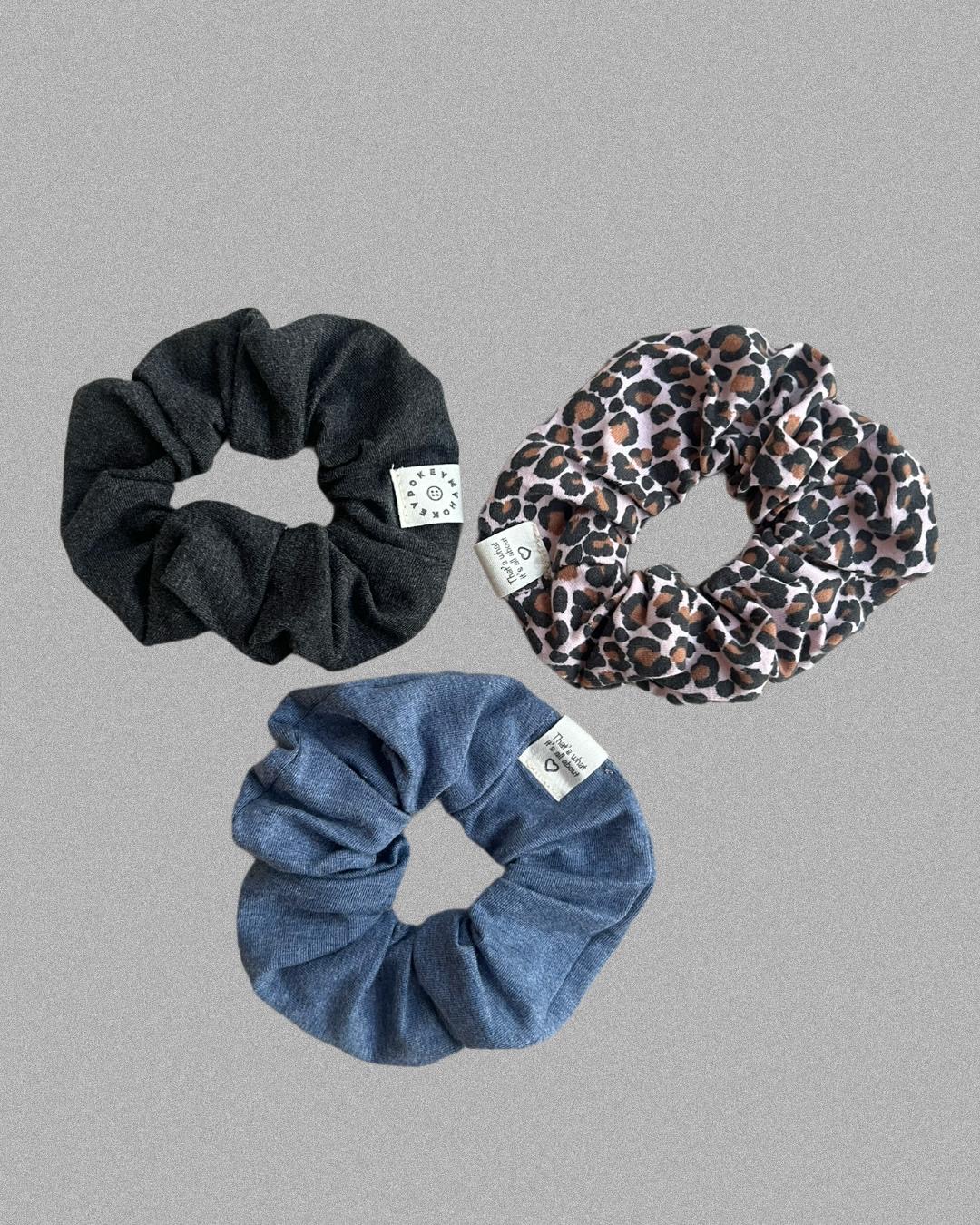 Wild Elegance Trio Scrunchie Set