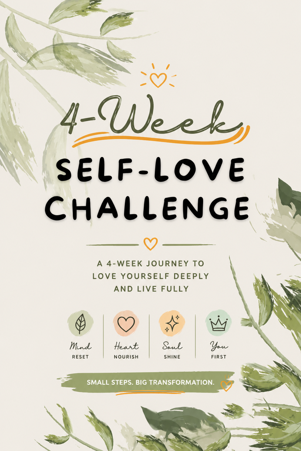 4-Week Self Love Challenge Workbook