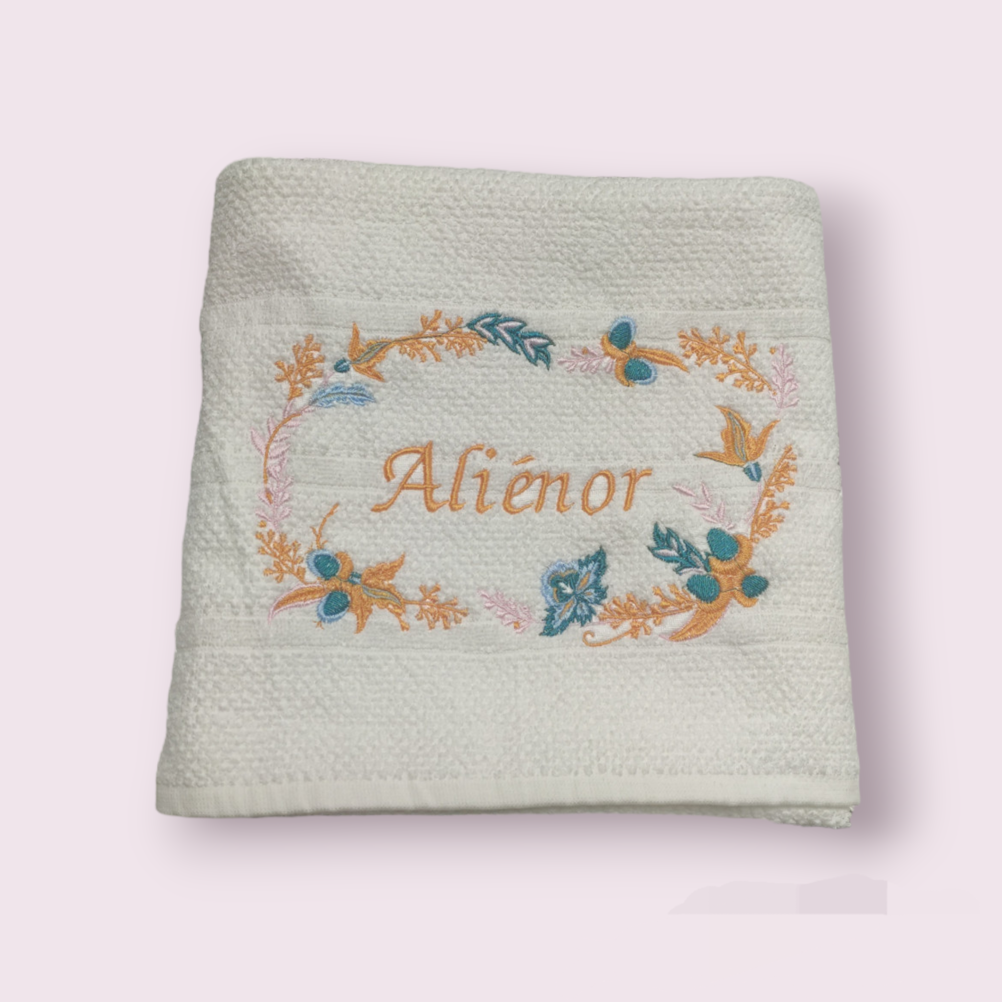 Drap de bain brodé 