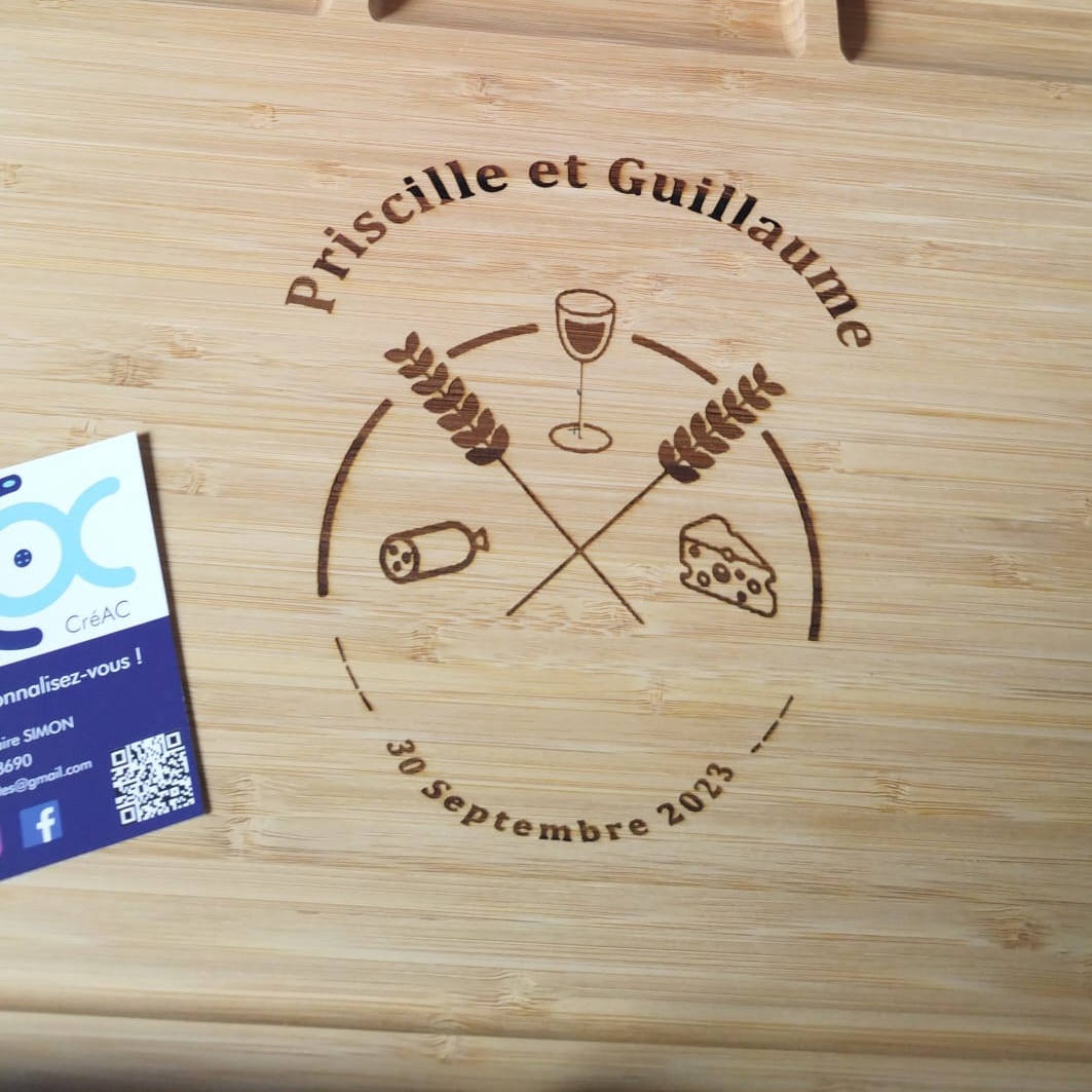 Planche bois gravée