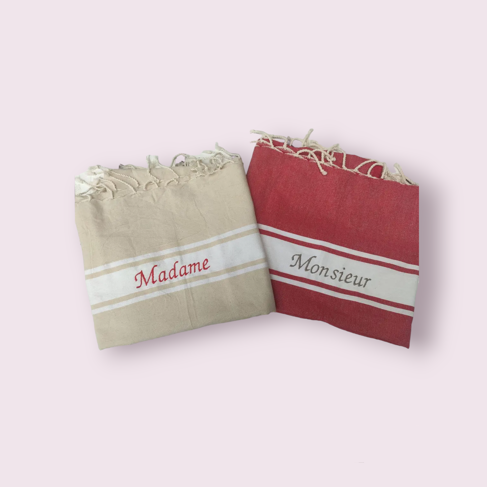 Duo fouta brodée