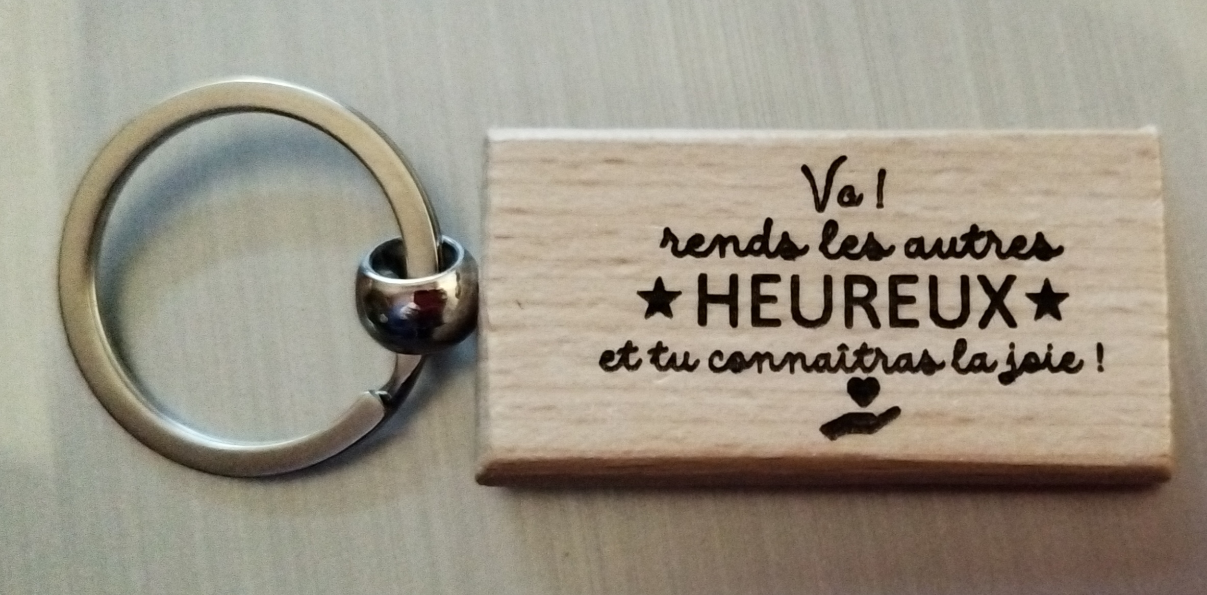 Porte clef gravé 