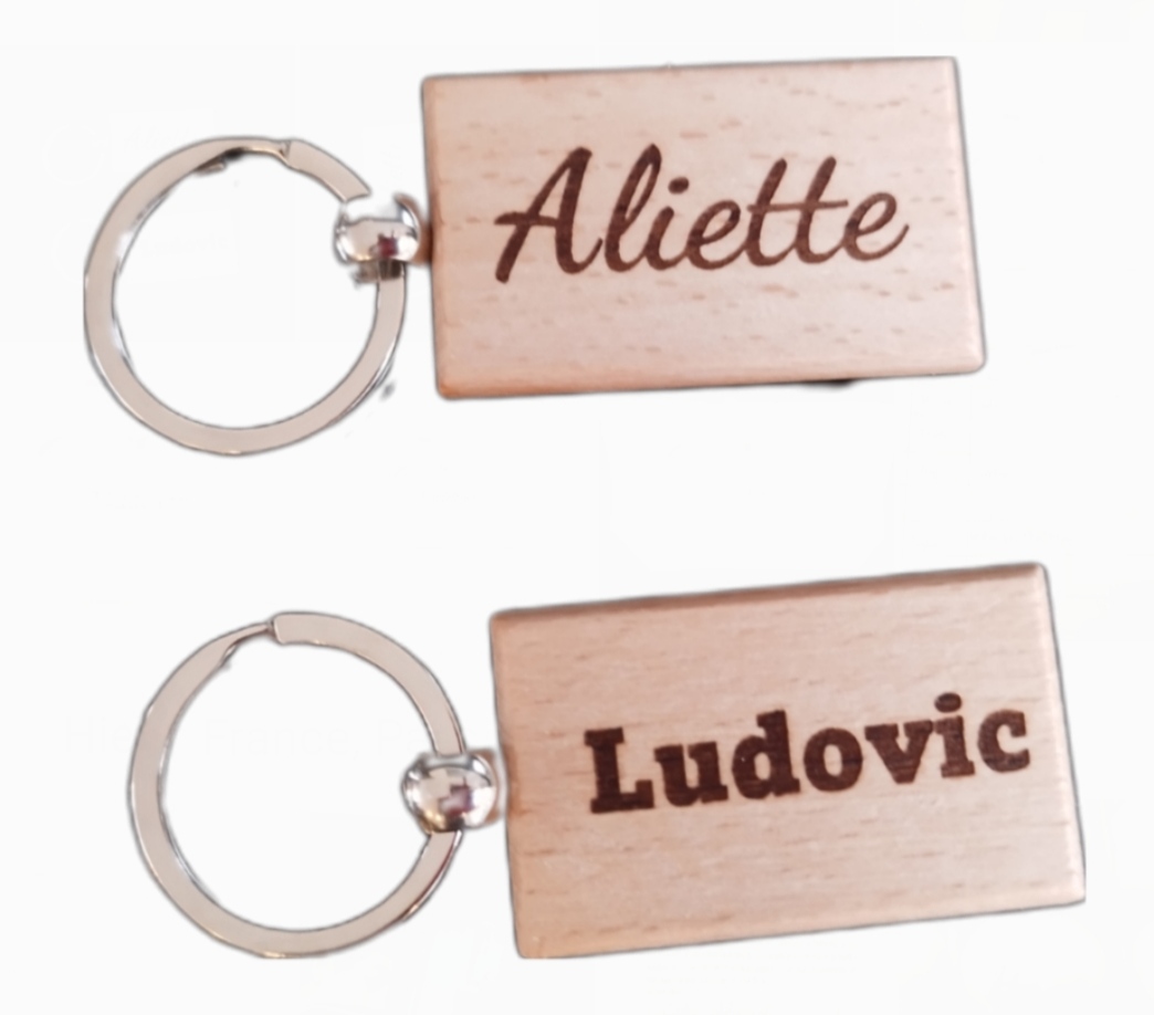 Porte clef gravé 