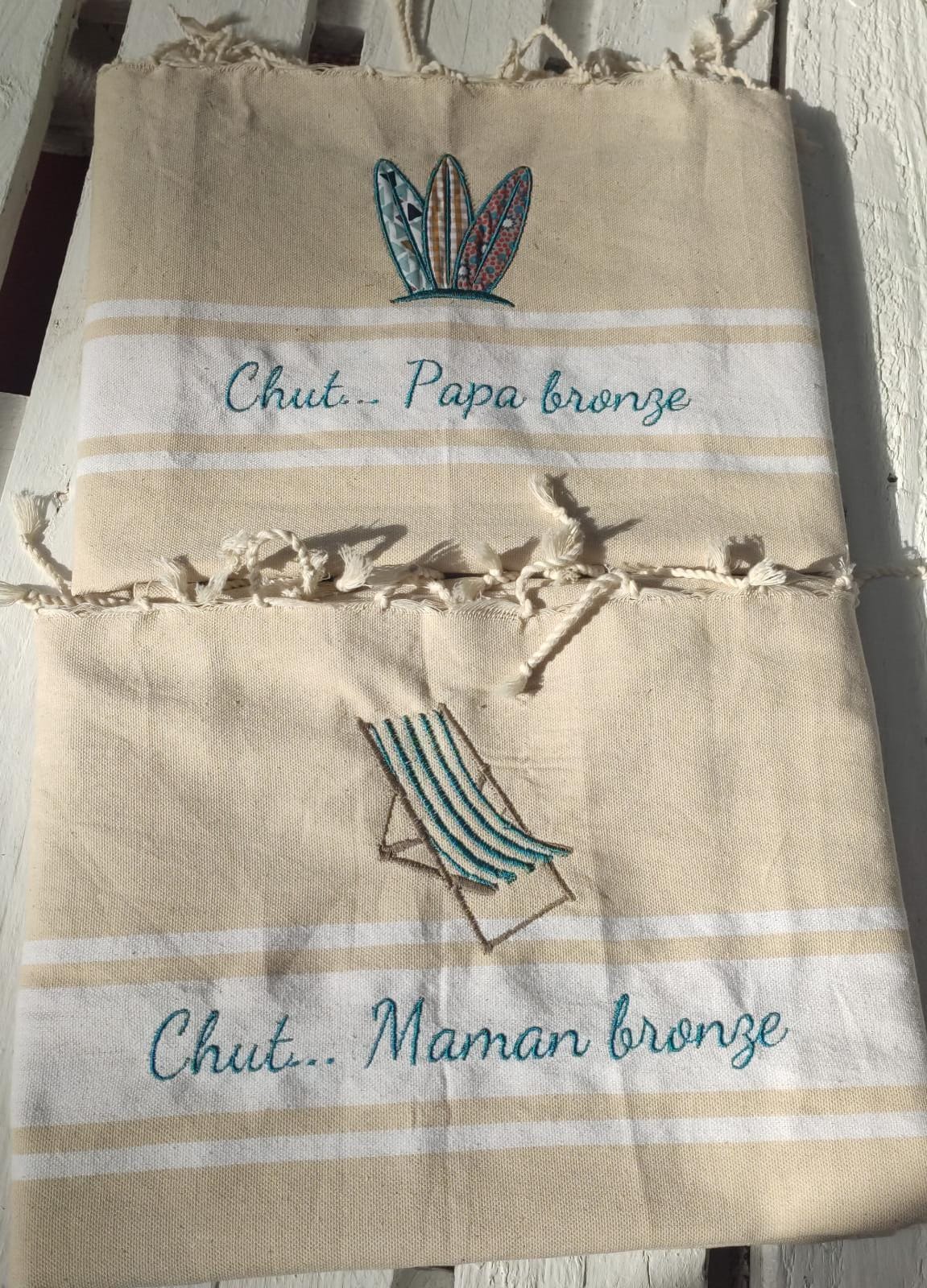 Fouta brodée