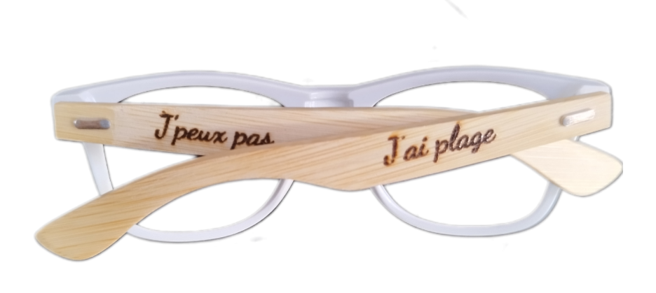 Lunettes de soleil personnalisées et gravées 