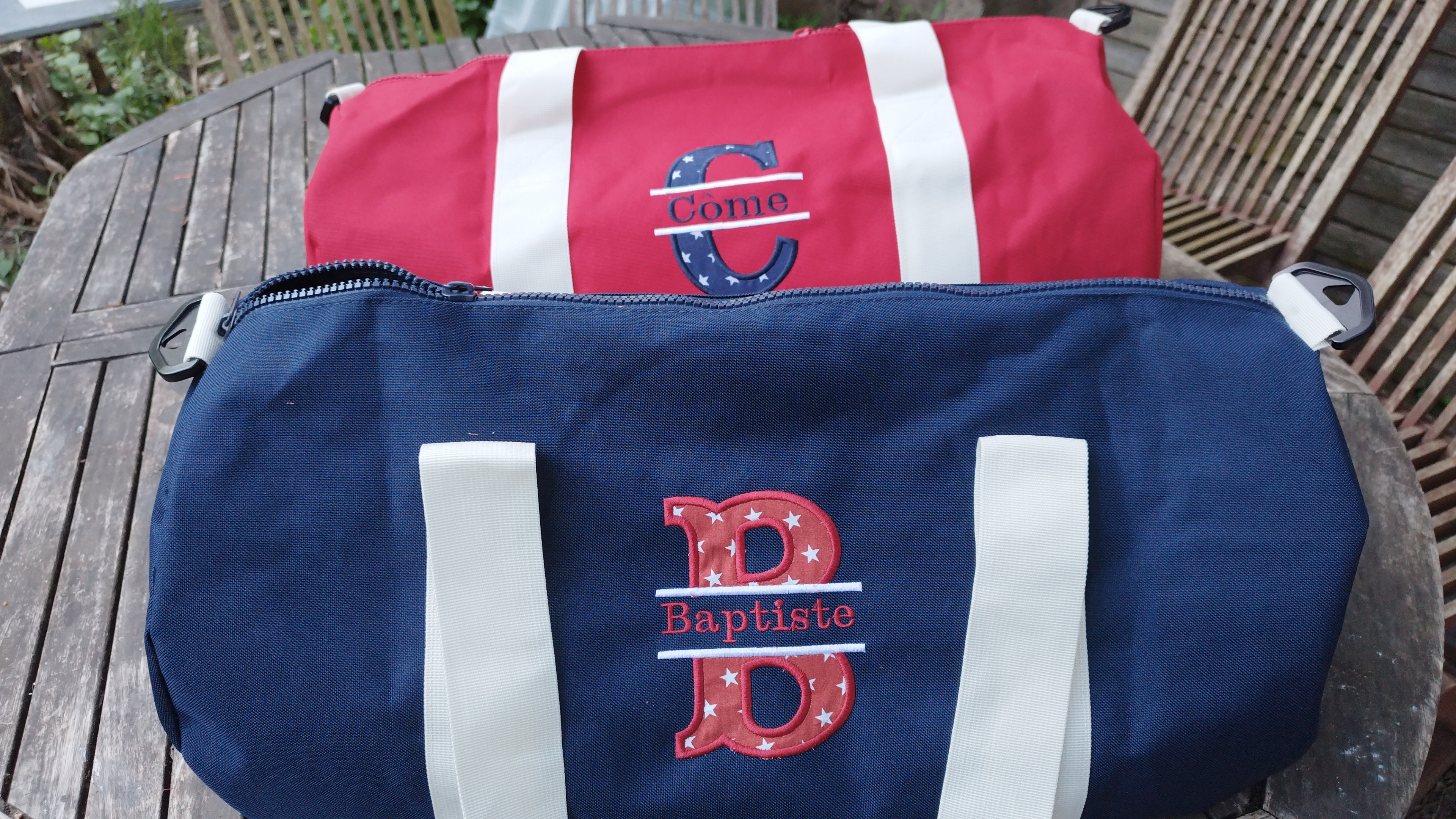 Sac de sport brodé