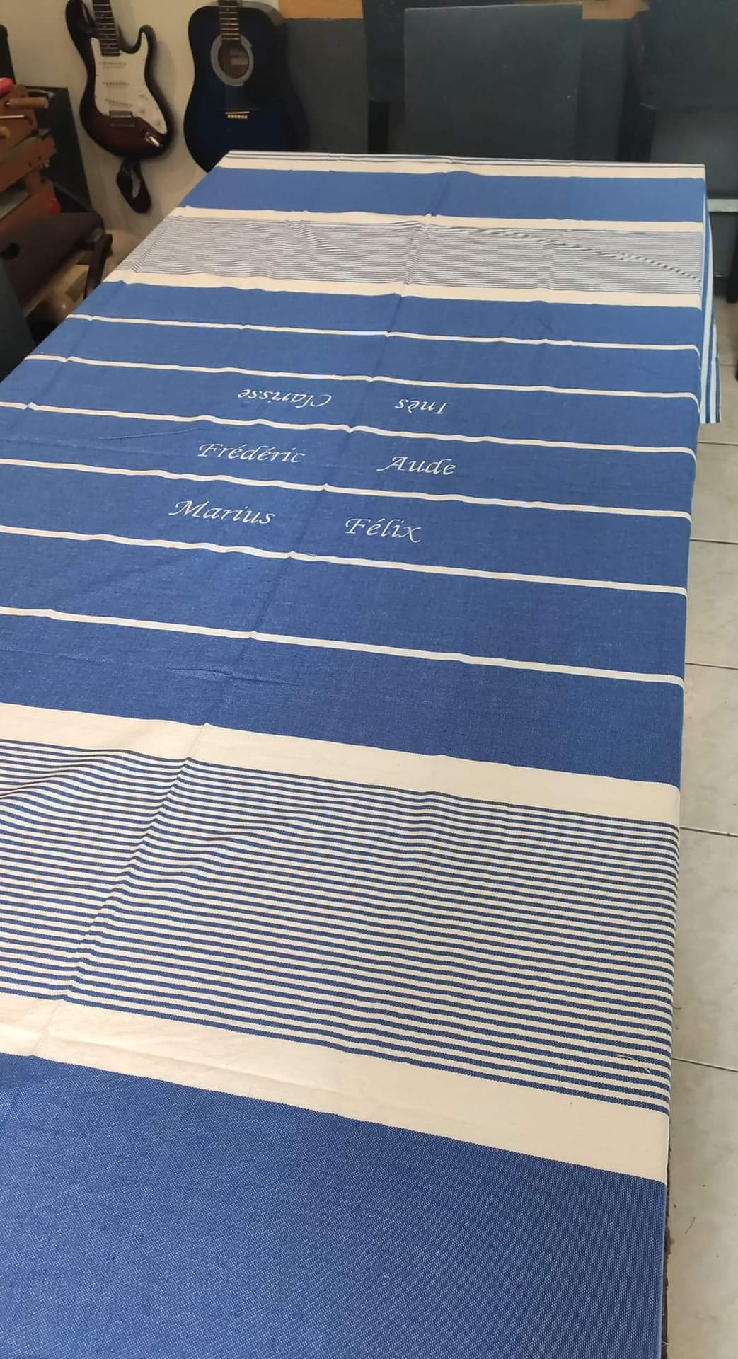 Fouta XXL (3m/2m) brodée et personnalisée