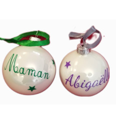 Boule de Noël personnalisée 