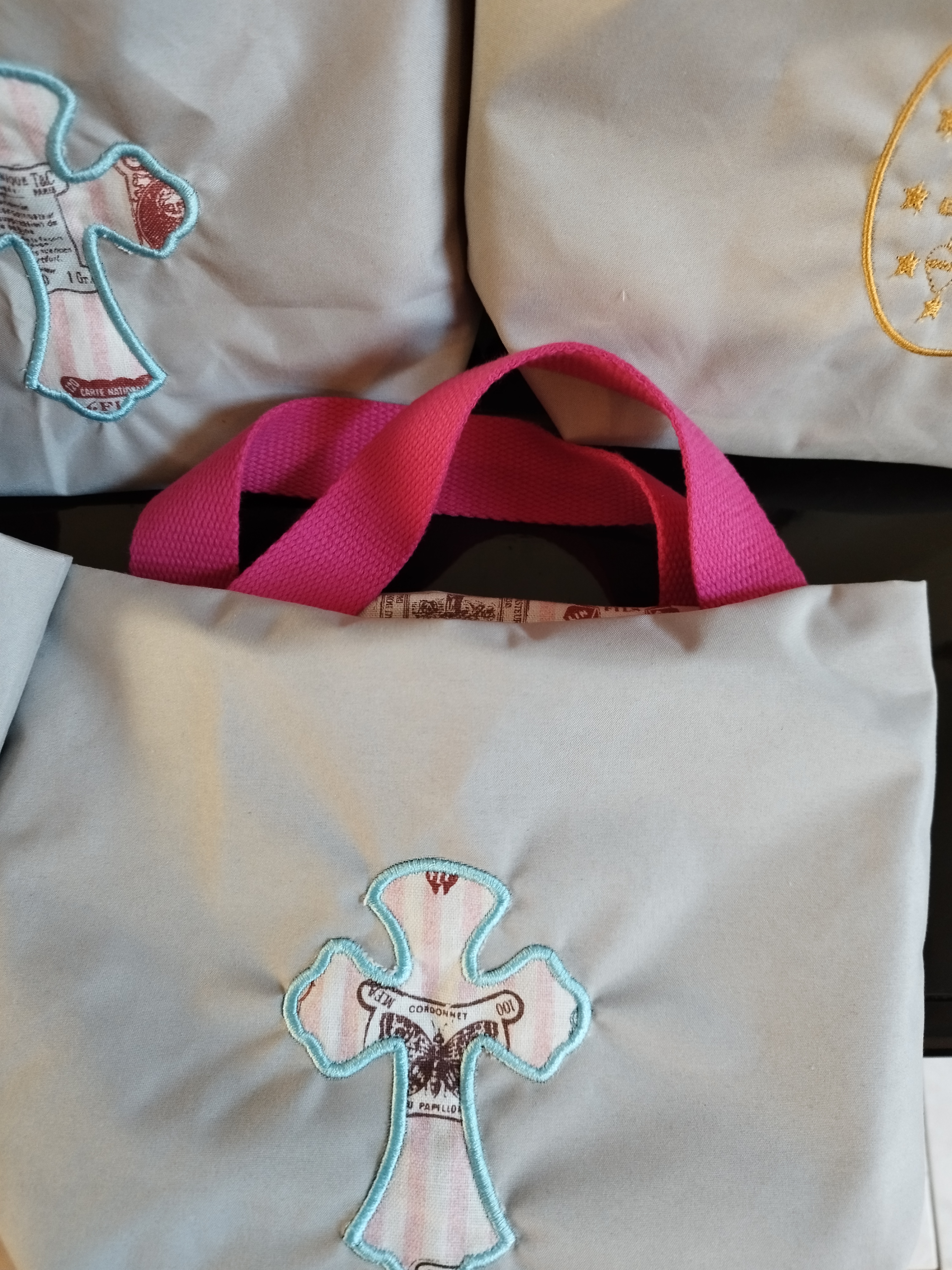Sac de messe doublé et brodé 