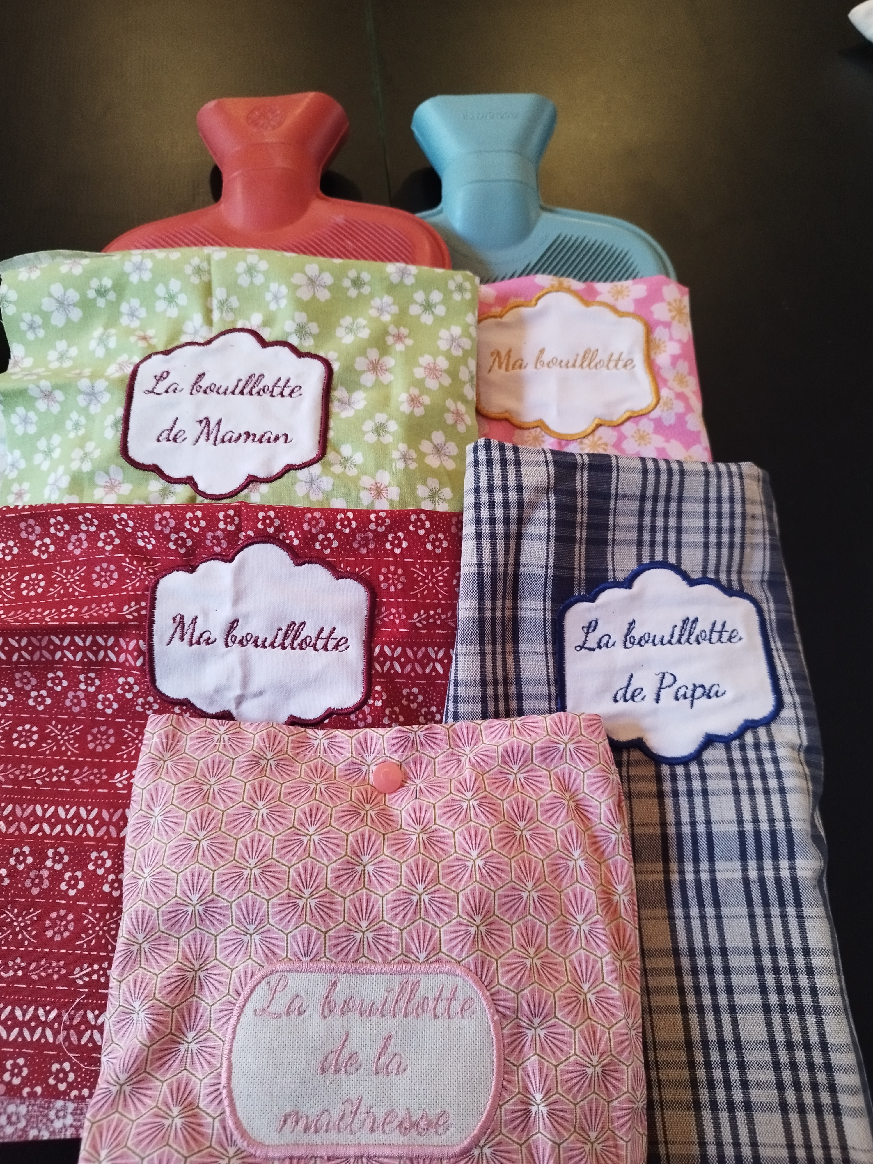 Bouillotte personnalisée et brodée 