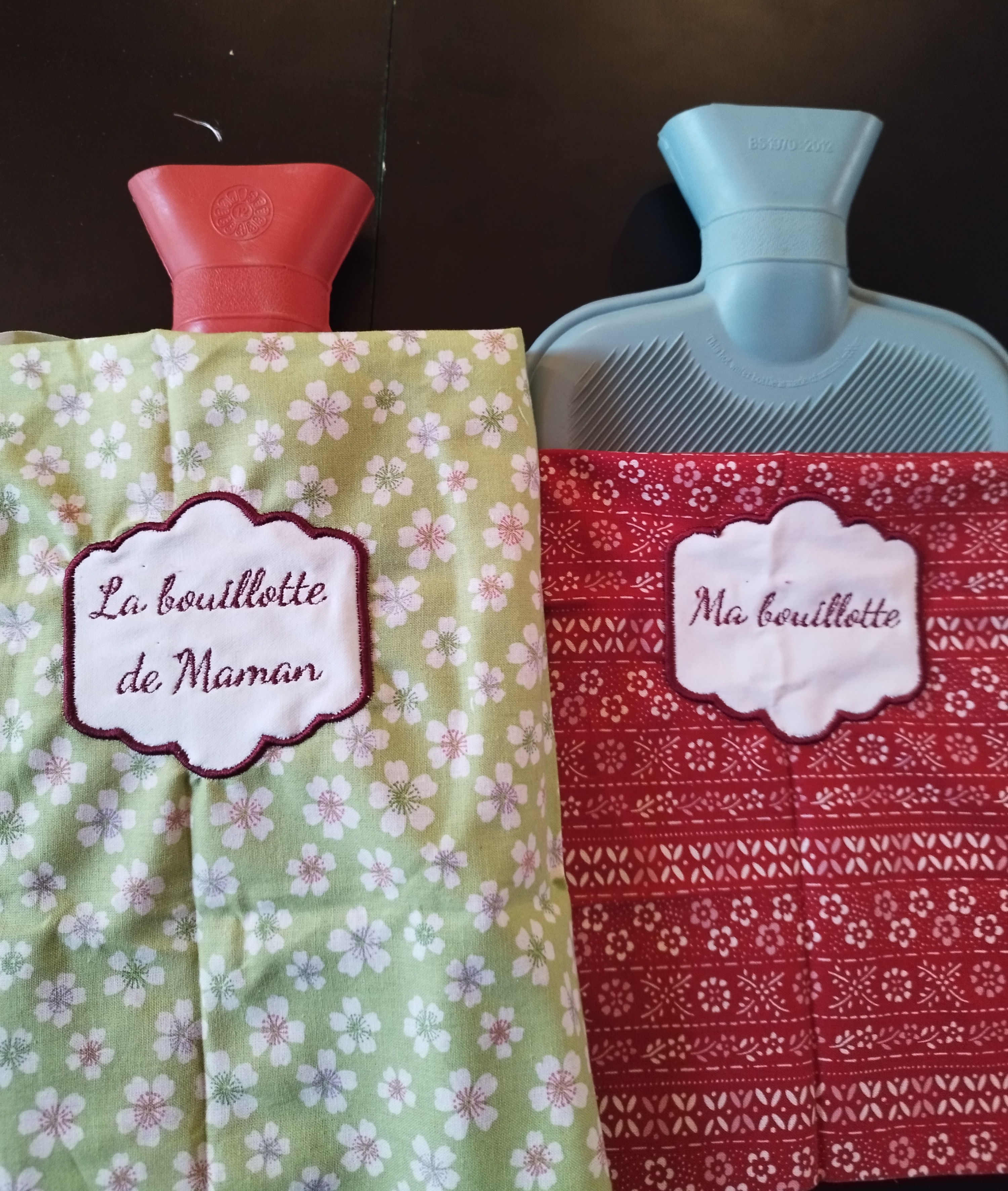 Bouillotte personnalisée et brodée 