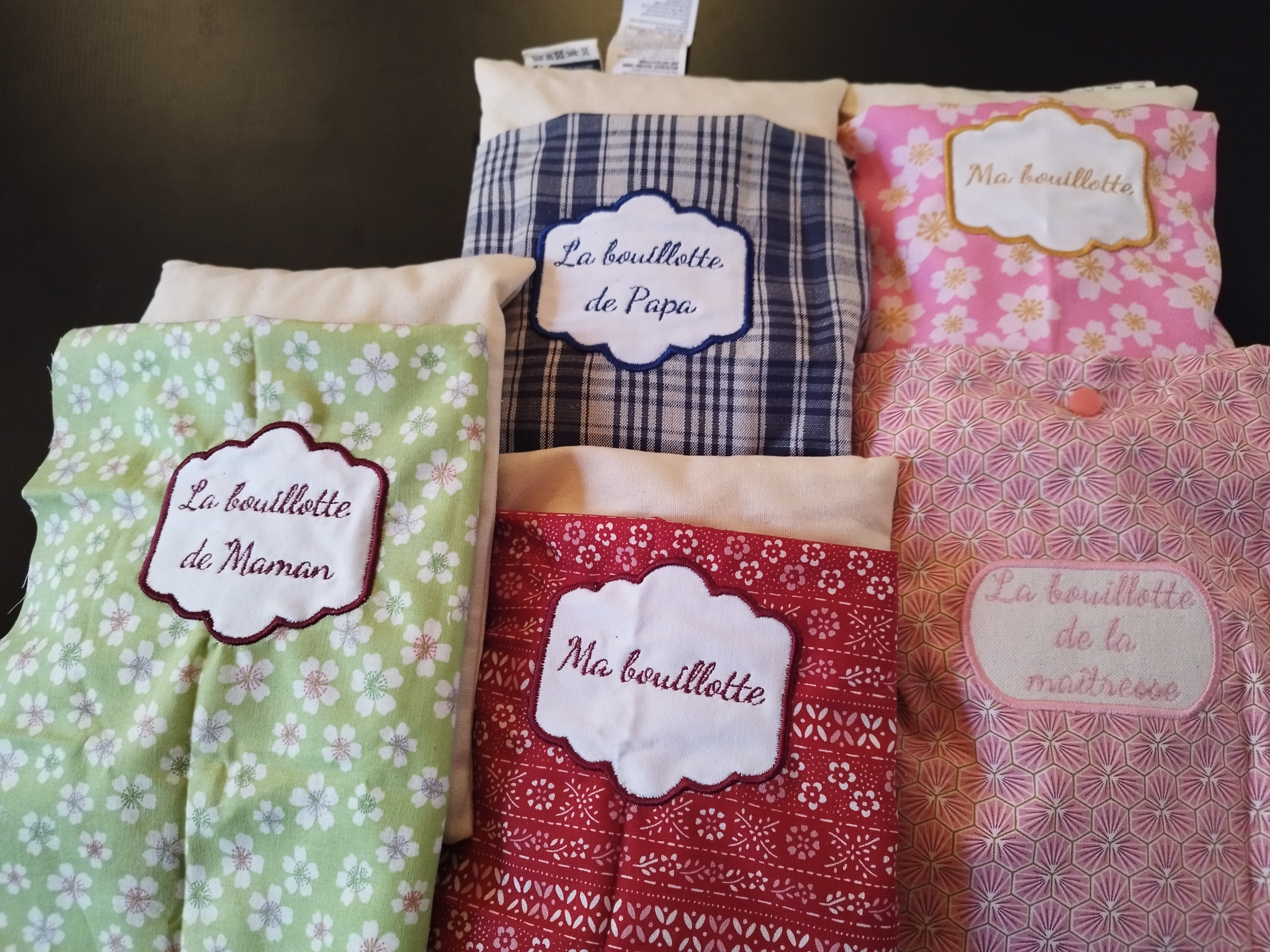 Bouillotte personnalisée et brodée 