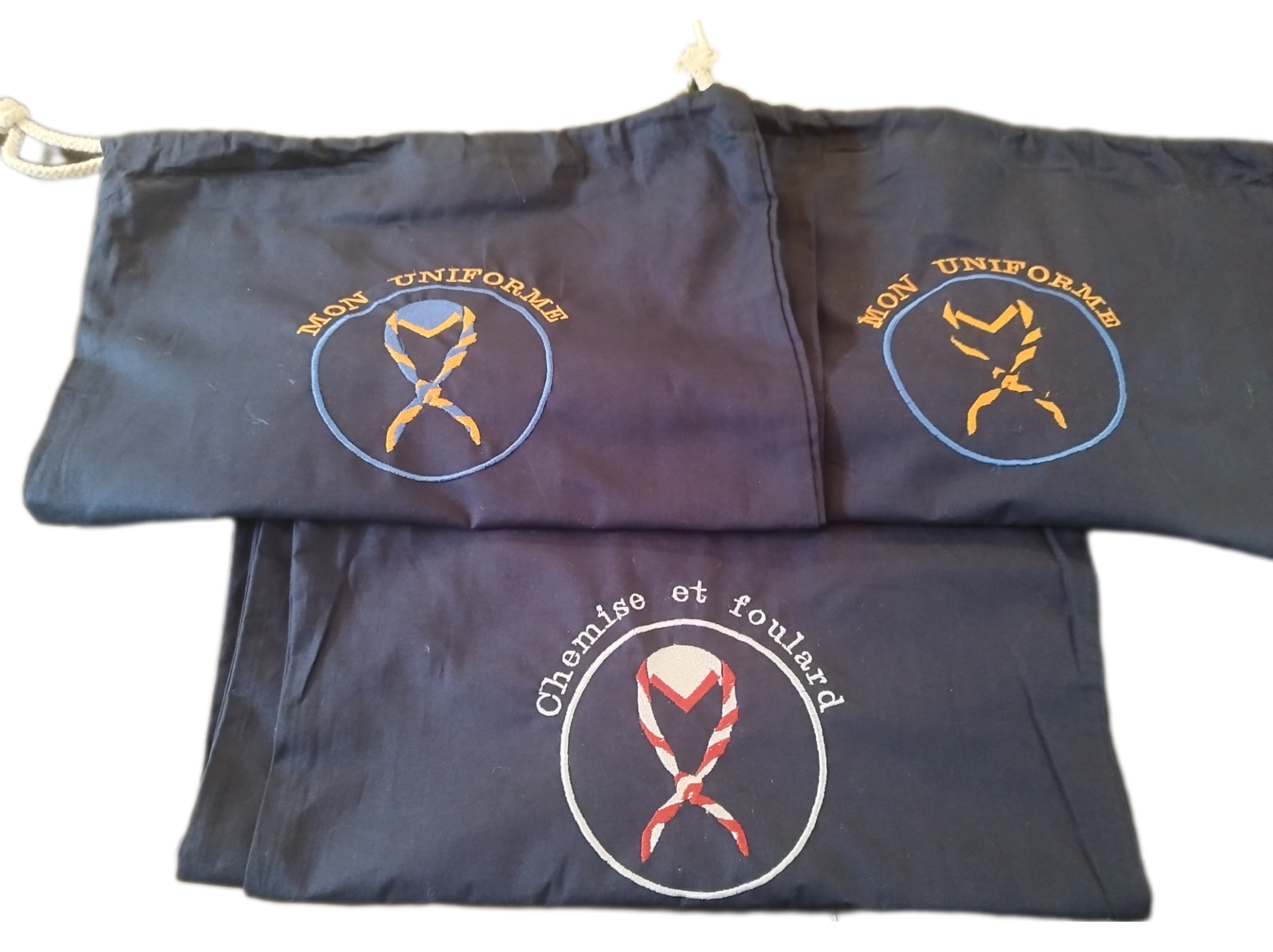 Sac à cordon ( mes gamelles, affaire de nuit, douche, linge propre, linge sale,...)